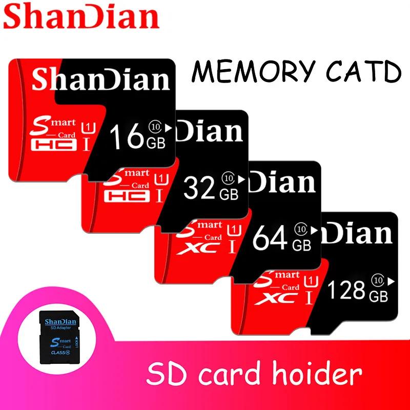 SHANDIAN Red TF Ʈ SD ڵ CD ÷̾ ޸ 뷮 Ȯ, SD ī Ϳ Բ   , 8GB, 16GB, 32GB, 64GB, 128GB